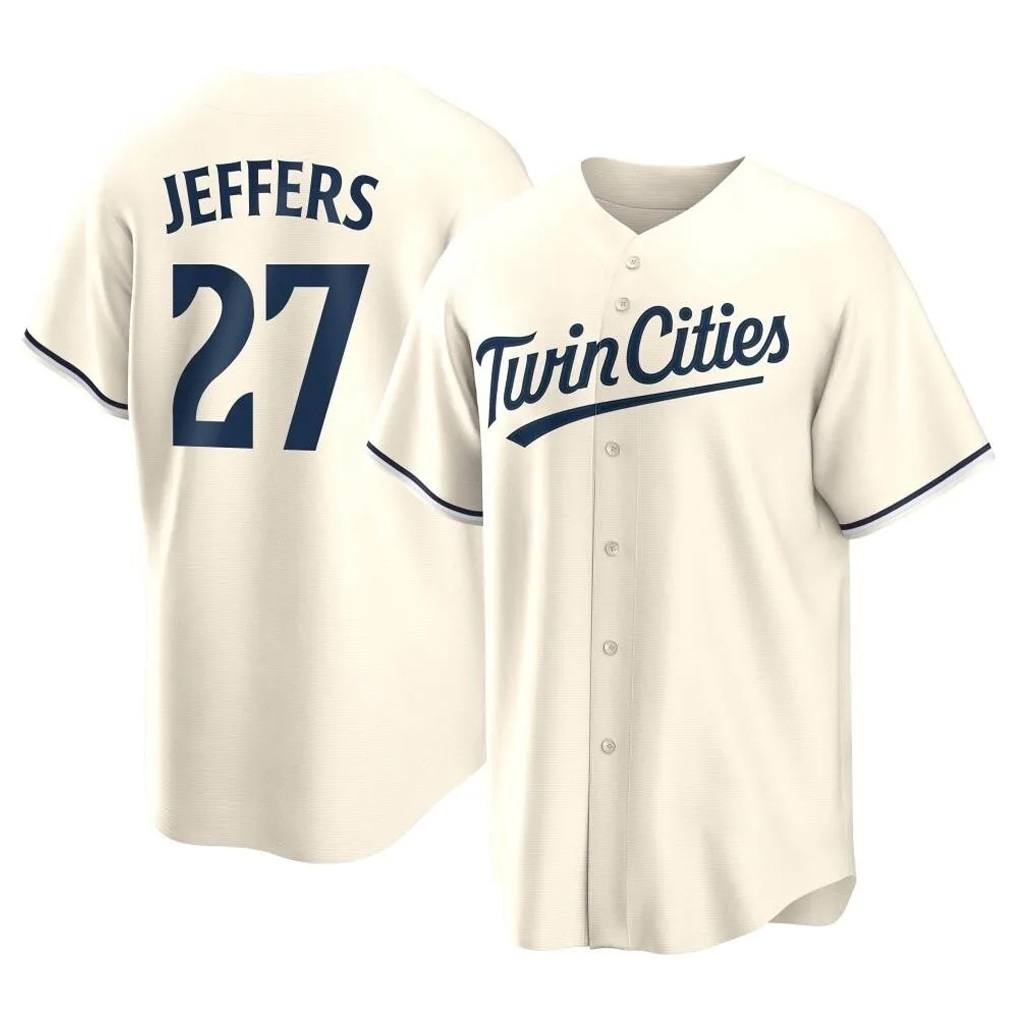 Minnesota Twins #27 Ryan Jeffers Player Cream BFRAILEYGame Limited Home Stitched Jerseys