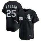 Chicago White Sox #25 Andrew Vaughn Player Black BFRAILEY Limited Home Stitched Jerseys