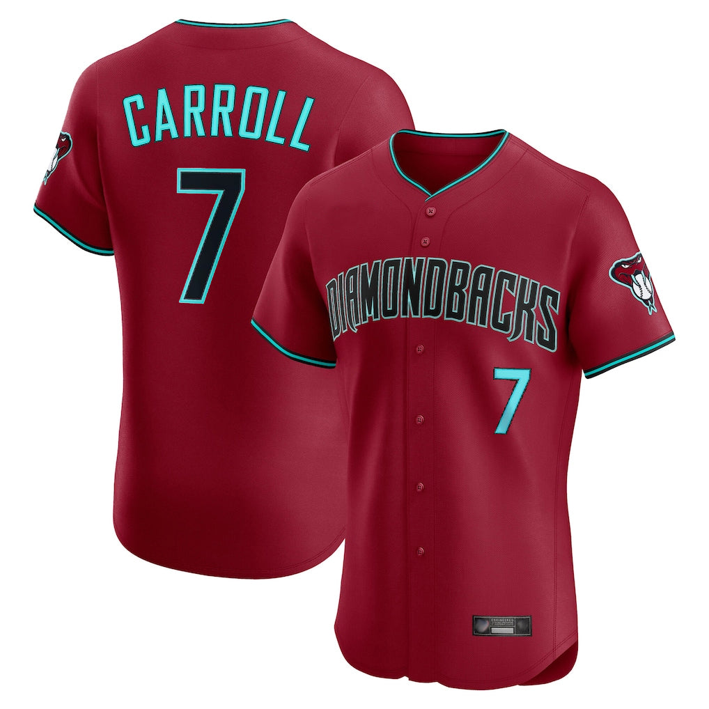 Arizona Diamondbacks #7 Corbin Carroll Player Red BFRAILEY Limited Elite Home Game Stitched Jerseys