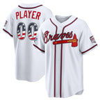 Custom Atlanta Braves 2026 All-Star Edition Stars & Stripes White BFRAILEY Stadium Pick-A-Player Jersey