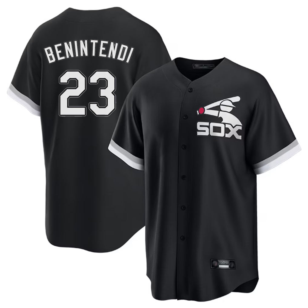 Chicago White Sox #23 Andrew Benintendi Player Black BFRAILEY Spring Training Game Stitched Jerseys