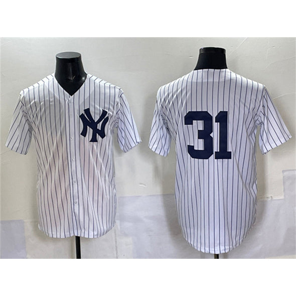 New York Yankees #31 Ichiro Suzuki White BFRAILEY Cool Base Limited Stitched Jersey