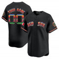 Custom Boston Red Sox Mexico Vapor Premier Limited Jersey ¨C Black BFRAILEY