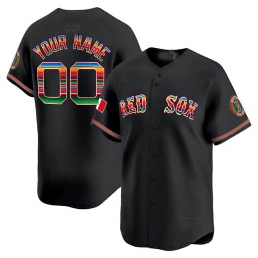 Custom Boston Red Sox Mexico Vapor Premier Limited Jersey ¨C Black BFRAILEY