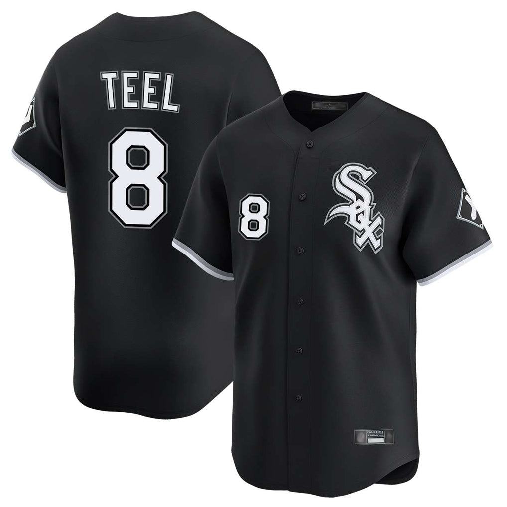 Chicago White Sox #8 Kyle Teel Player Black BFRAILEY Limited Home Stitched Jerseys