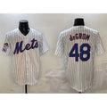 New York Mets #48 Jacob DeGrom White BFRAILEY 2025 Spring Training Cool Base Stitched Jersey