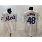 New York Mets #48 Jacob DeGrom White BFRAILEY 2025 Spring Training Cool Base Stitched Jersey