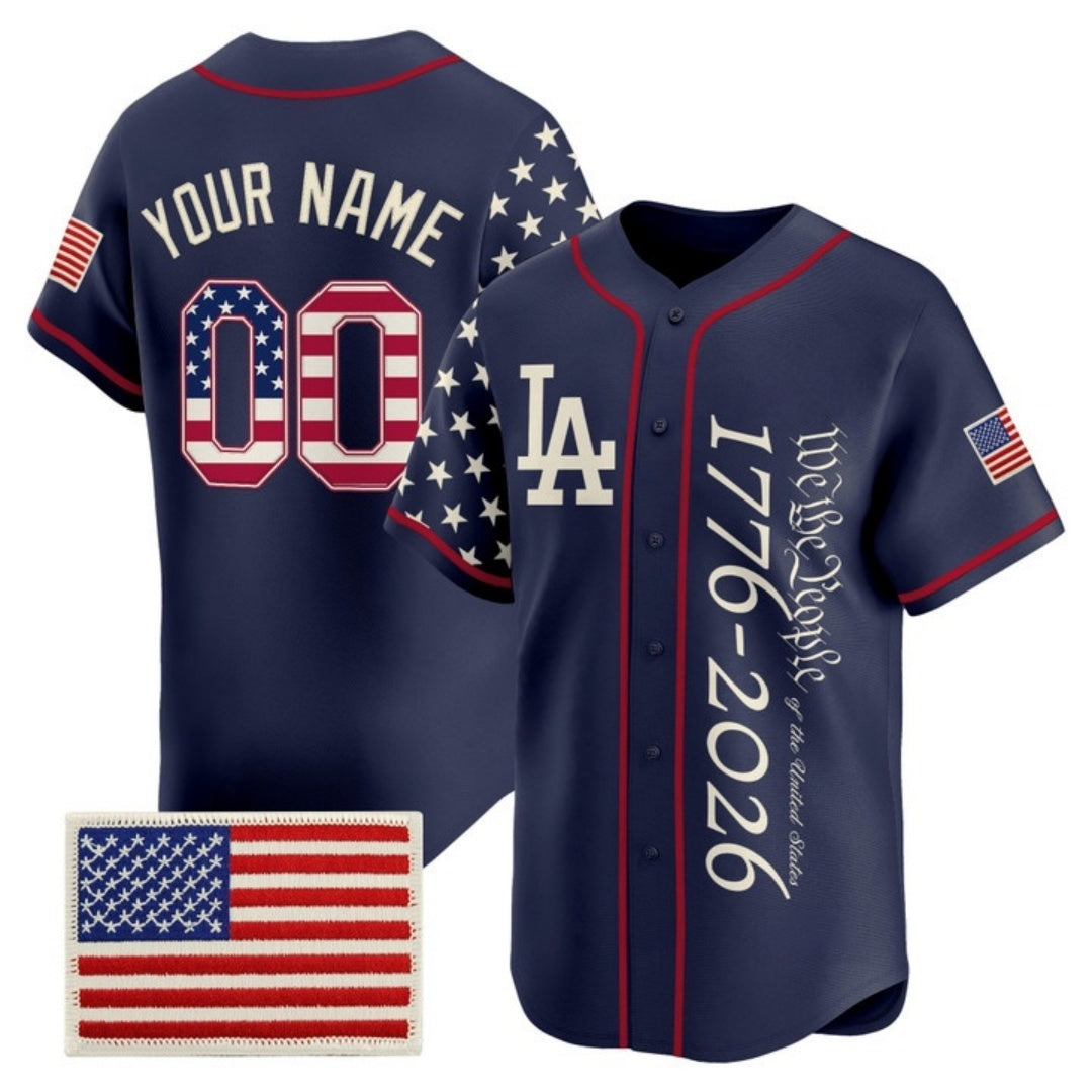 Custom Los Angeles Angels  America 250 Edition Vapor Premier Limited Navy BFRAILEY Stitched Jerseys