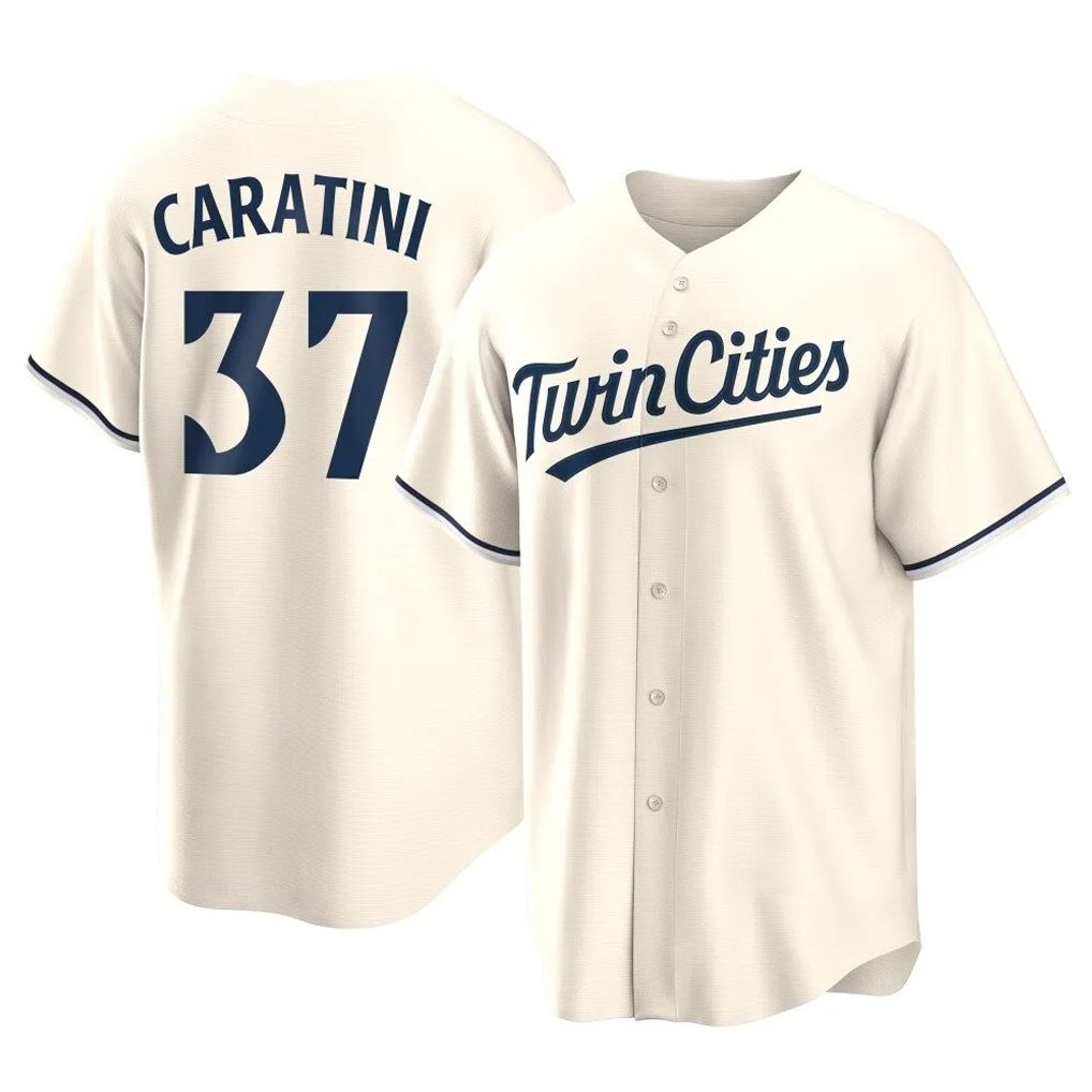 Minnesota Twins #37 Victor Caratini Player Cream BFRAILEYGame Limited Home Stitched Jerseys