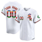 Custom Chicago White Sox Mexico Vapor Premier Limited Jersey V2- All Stitched-White BFRAILEY
