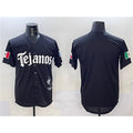 Texas Rangers Blank Black BFRAILEY Mexico 2025 Vapor Premier Limited Stitched Jersey