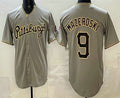 Pittsburgh Pirates #9 Bill Mazeroski Grey BFRAILEY Limited Jersey