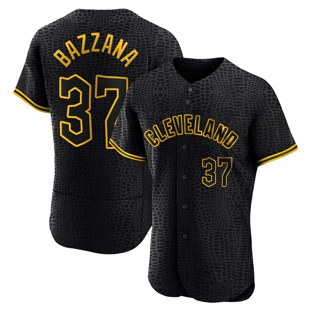 Cleveland Guardians #37 Travis Bazzana Player Black BFRAILEY Snake Skin City Limited Elite Home Stitched Jerseys