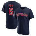 Cleveland Guardians #6 David Fry Player Navy BFRAILEY Limited Elite Home Stitched Jerseys