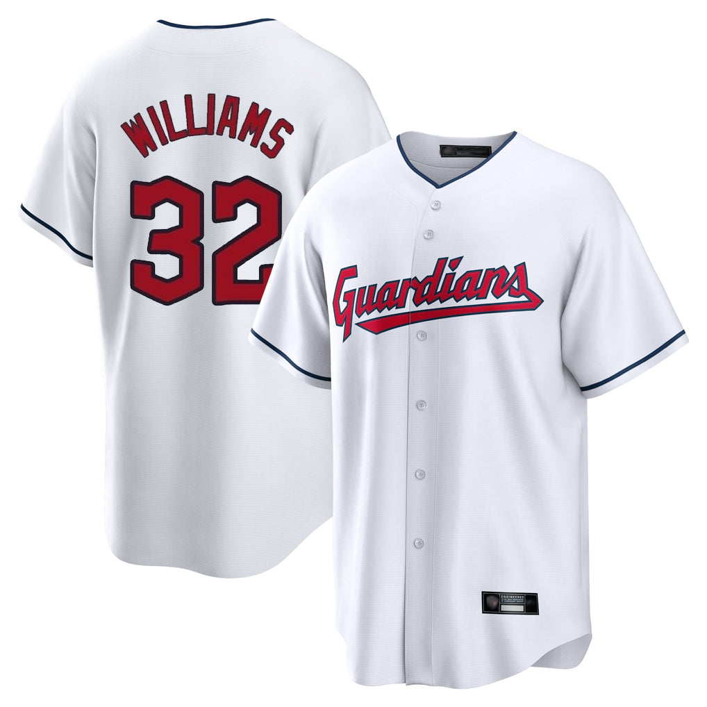 Cleveland Guardians #32 Gavin Williams Player White BFRAILEY Home Game Stitched Jerseys