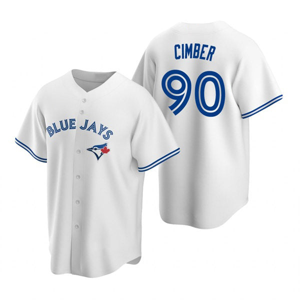 Toronto Blue Jays #90 Adam Cimber White BFRAILEY Home Cool Base Jersey