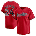 Cleveland Guardians #24 Triston McKenzie Player Red BFRAILEY Limited Home Stitched Jerseys