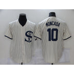 Chicago White Sox #10 Yoan Moncada 2021 Cream BFRAILEY Field of Dreams Name Cool Base Stitched Jersey