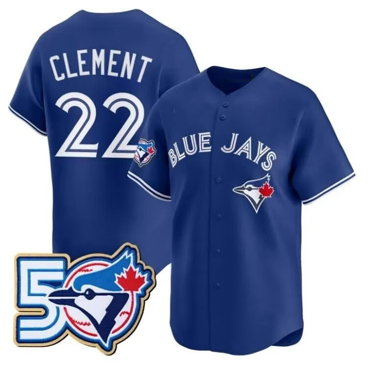 Toronto Blue Jays #22 Vladimir Guerrero Jr. Royal BFRAILEY 50th Anniversary Alternate Limited Jersey
