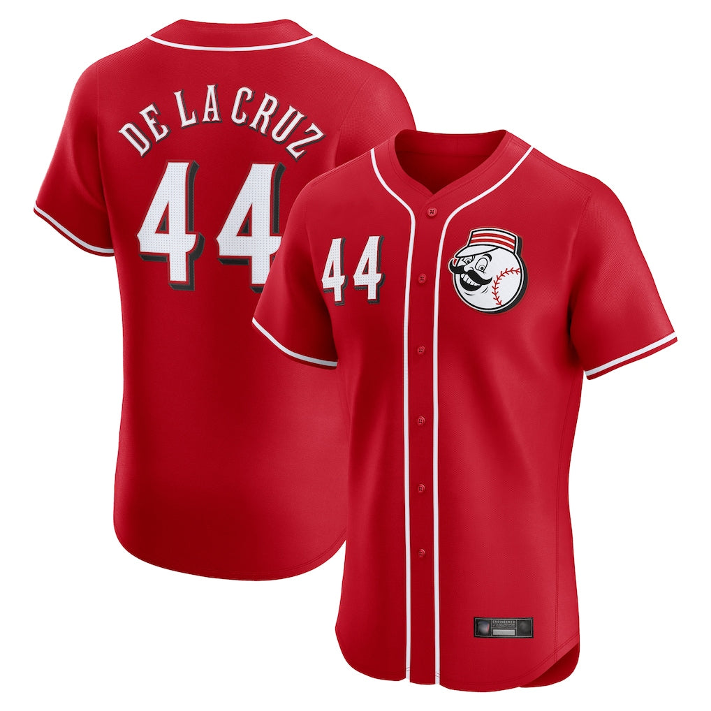Cincinnati Reds #44 Elly De La Cruz Player Red BFRAILEY Limited Elite Home Game Stitched Jerseys