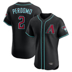 Arizona Diamondbacks #2 Geraldo Perdomo Player Black BFRAILEY Limited Elite Home Game Stitched Jerseys
