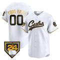 Custom Chicago Cubs 2024 Spring Training Patch Vapor Premier Limited Jersey ¨C White BFRAILEY