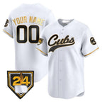 Custom Chicago Cubs 2024 Spring Training Patch Vapor Premier Limited Jersey ¨C White BFRAILEY