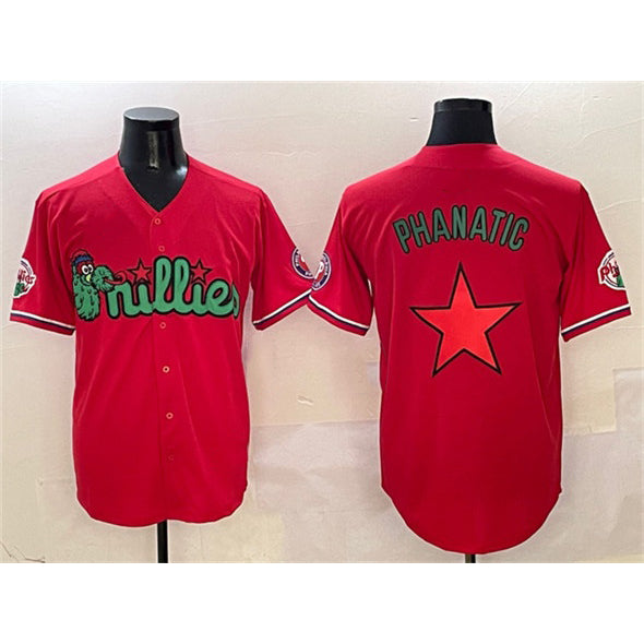 Philadelphia Phillies Red BFRAILEY Phanatic Limited Stitched Jersey