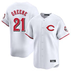 Cincinnati Reds #21 Hunter Greene Player White BFRAILEY Limited Home Stitched Jerseys
