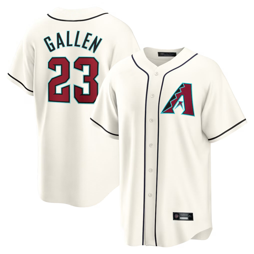 Arizona Diamondbacks #23 Zac Gallen Player Cream BFRAILEY Home Game Stitched Jerseys