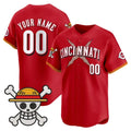 Custom Cincinnati Reds x One Piece Red BFRAILEY Vapor Premier Limited Jersey - Stitched