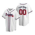 Custom Atlanta Braves White BFRAILEY 2020 Stitched Cool Base Home Jersey