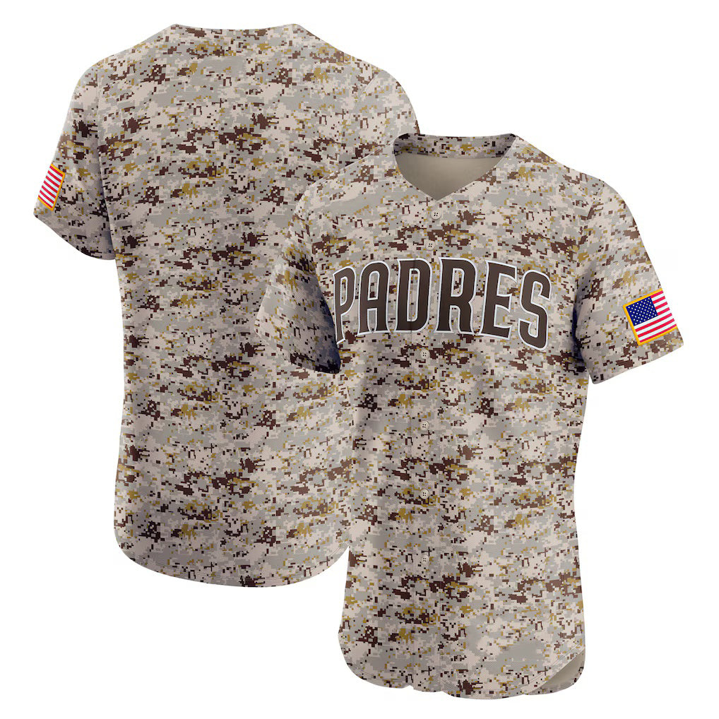San Diego Padres Camo BFRAILEY Alternate Vapor Premier Elite Patch Jersey