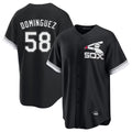Chicago White Sox #58 Seranthony Dominguez Player Black BFRAILEY Spring Training Game Stitched Jerseys