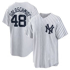 New York Yankees #48 Paul Goldschmidt White BFRAILEY Home Replica Jersey