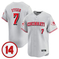 Cincinnati Reds #7 Spencer Steer Player Gray BFRAILEY Vapor Premier Limited Home Stitched Jerseys