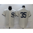 Chicago White Sox #35 Frank Thomas 2021 Cream Navy BFRAILEY Field of Dreams Flex Base Stitched Jersey