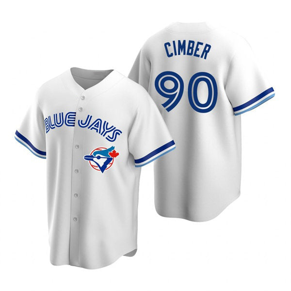 Toronto Blue Jays #90 Adam Cimber White BFRAILEY Cooperstown Collection Jersey