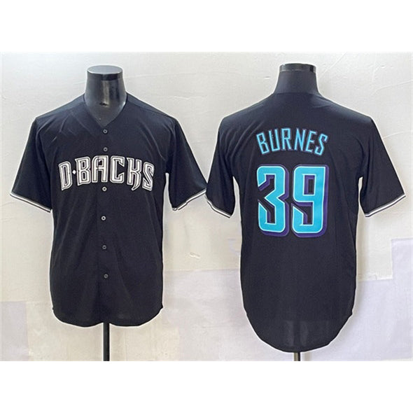 Arizona Diamondbacks #39 Corbin Burnes Black BFRAILEY Stitched Jersey
