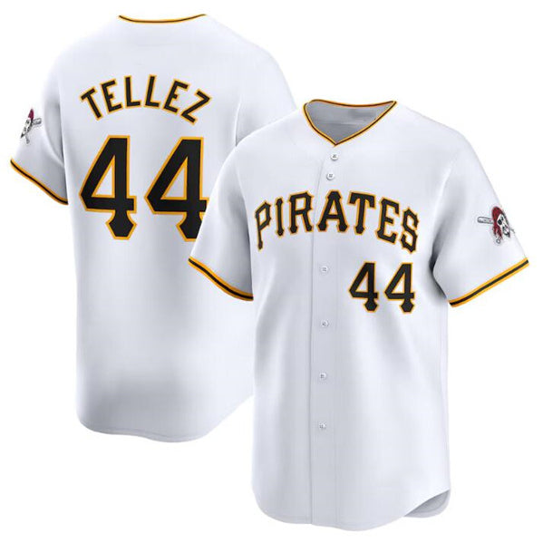 Pittsburgh Pirates #44 Rowdy Tellez White BFRAILEY Home Limited Stitched Jersey