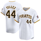 Pittsburgh Pirates #44 Rowdy Tellez White BFRAILEY Home Limited Stitched Jersey