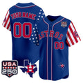 Custom Houston Astros America 250 Edition Vapor Premier Limited Royal BFRAILEY Stitched Jerseys