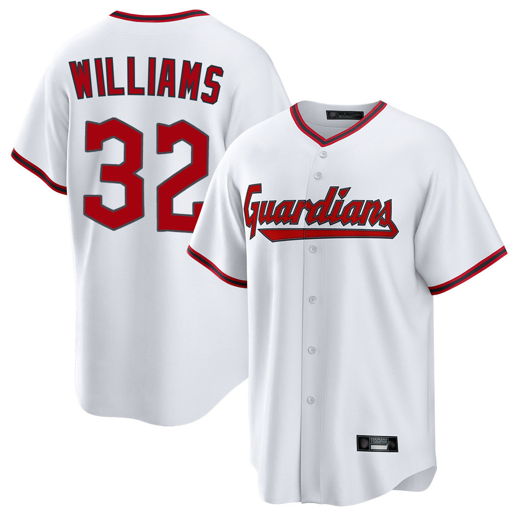 Cleveland Guardians #32 Gavin Williams Player White BFRAILEY Game Home Stitched Jerseys
