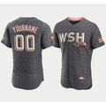 Custom Washington Nationals 2022 Gray BFRAILEY City Connect Cherry Blossom Flex Base Stitched Jersey