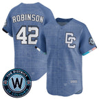 Washington Nationals #42 Jackie Robinson Blue BFRAILEY 2025 City Connect Limited Stitched Jersey