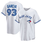 Toronto Blue Jays #93 Yimi Garcia White BFRAILEY Home Replica Player Jersey