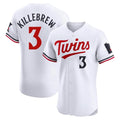 Minnesota Twins #3 Harmon Killebrew Player White BFRAILEYHome Limited Elite Stitched Jerseys