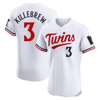 Minnesota Twins #3 Harmon Killebrew Player White BFRAILEYHome Limited Elite Stitched Jerseys