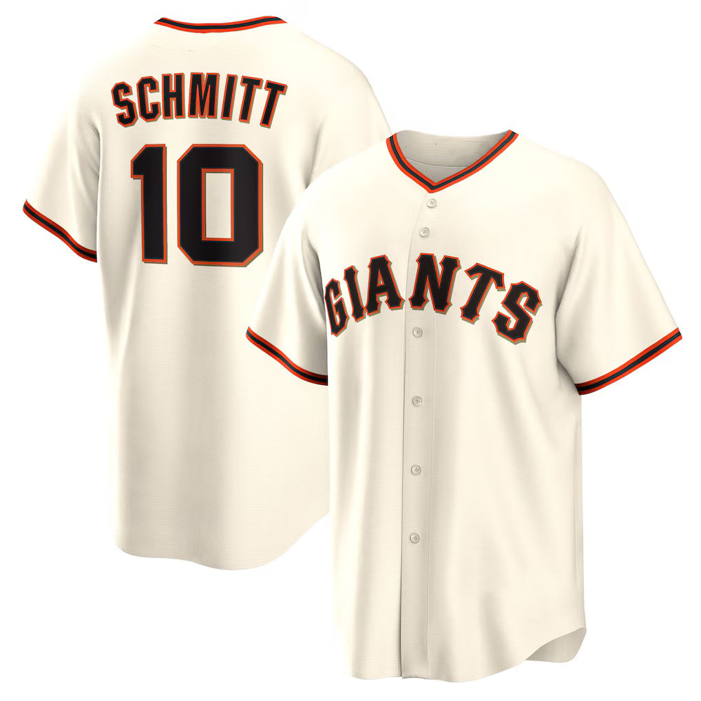San Francisco Giants #10 Casey Schmitt Cream BFRAILEY Home Replica Jersey