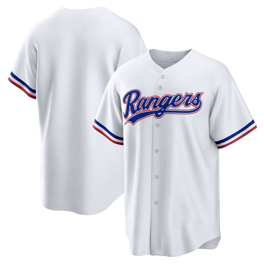 Texas Rangers White BFRAILEY Home Replica Team Jersey